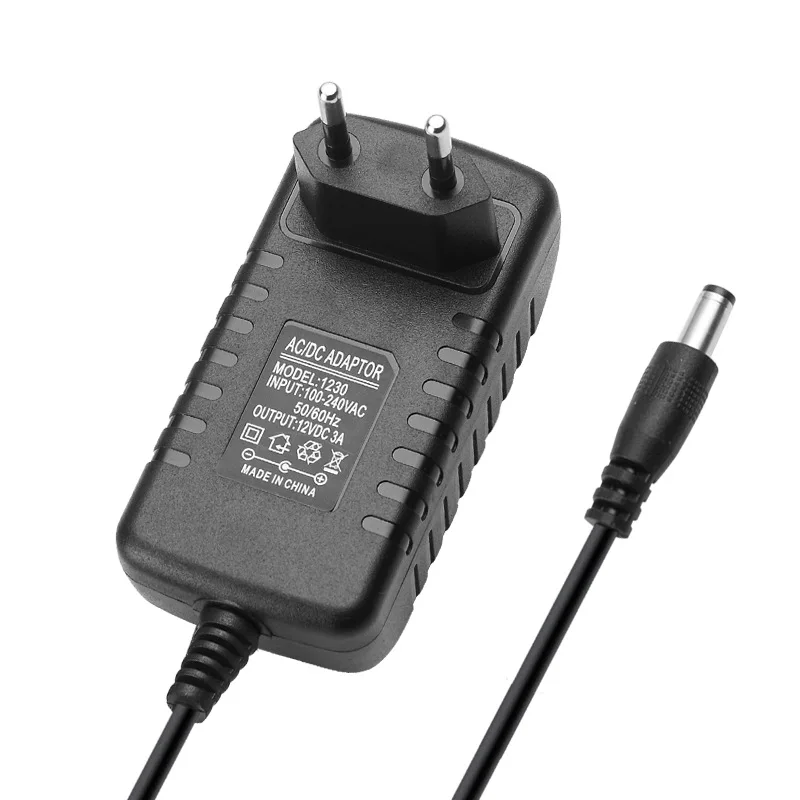 USB-адаптер для дома 12 В 3 А портативный настенный Универсальный дорожный выключатель питания AC110-240V постоянного тока светодиодный трансформатор