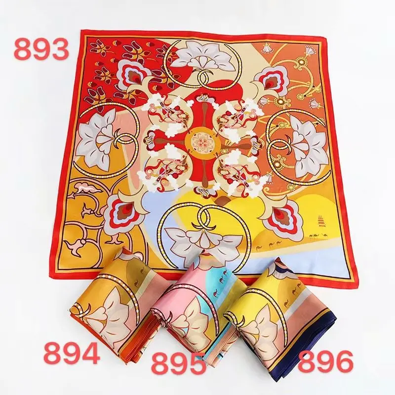2021 Best Selling Fashion 70cm Square Scarf Girls Women Winter Scarf