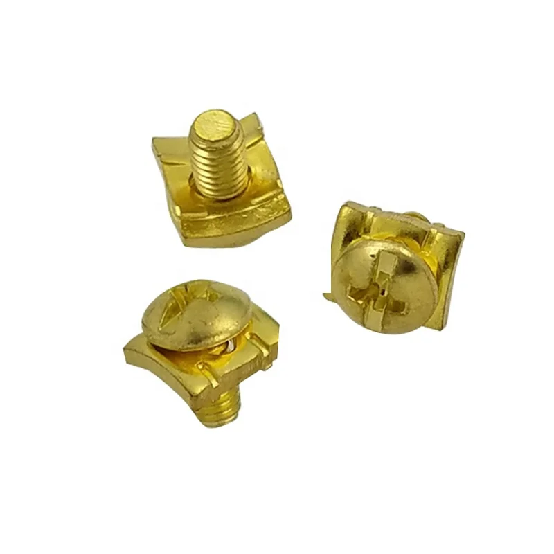 Newest M4 Terminal Box Use Cold Heading Pan Head Phillips Brass Sems Washer Screw With Rectangular Washer