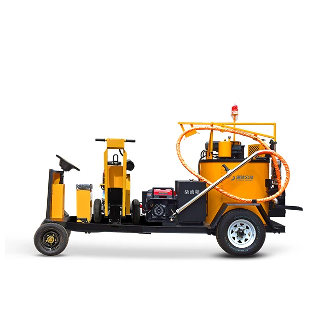 200 Liter trailer type bitumen filling machine asphalt road crack sealing machine