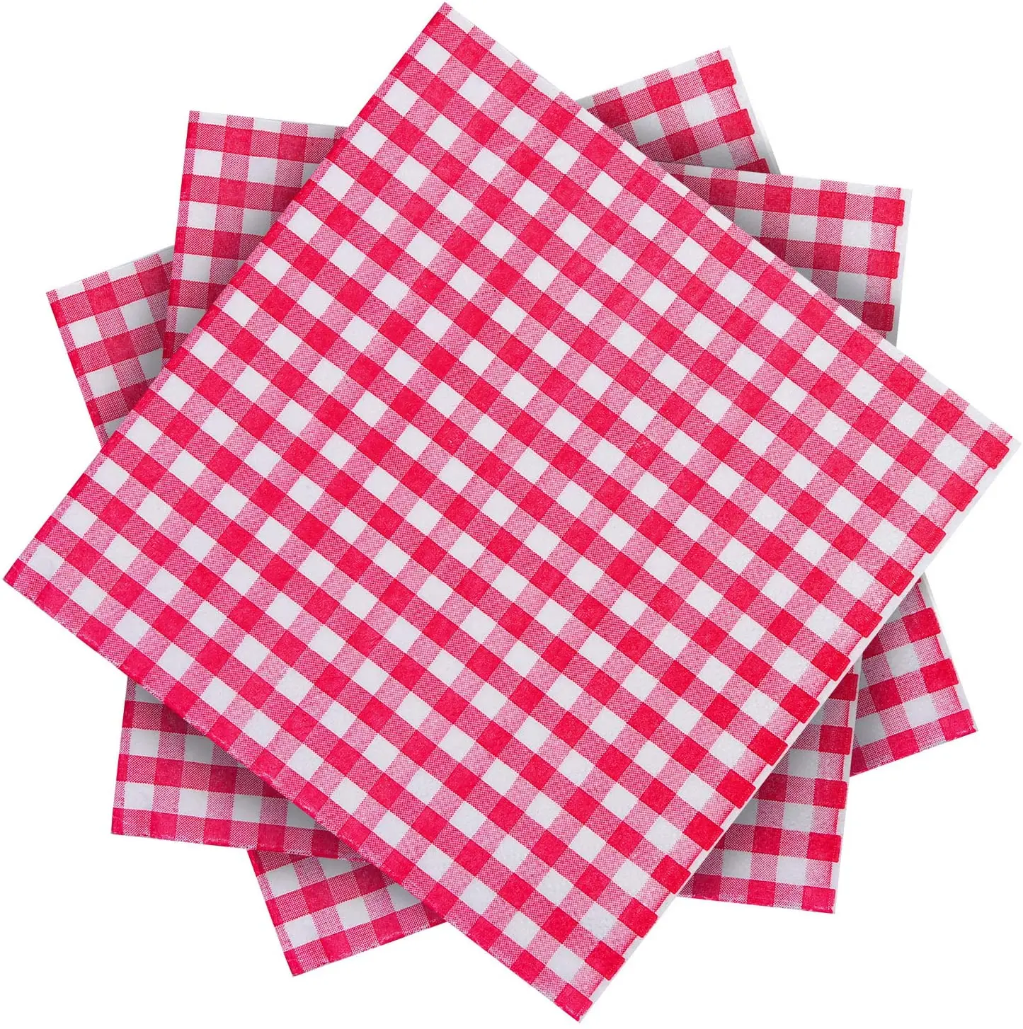 Оптовая продажа 2 слоя 20 листов красная и белая клетка бумаги салфетки диспенсер салфетки для свадьбы, для праздника, для торжества