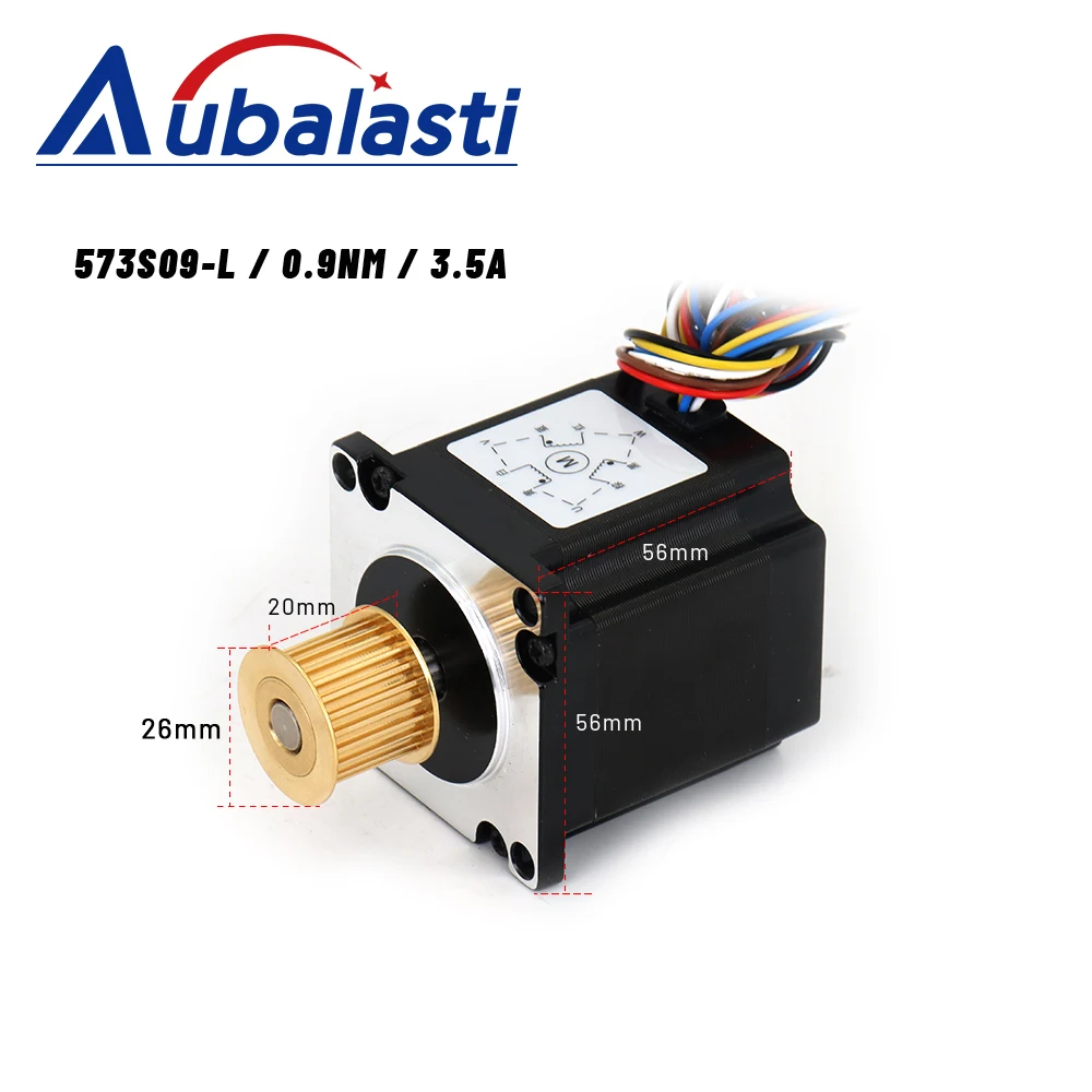 3 фазы 57 шаговый двигатель NEMA23 3DM683 + 573S09-L/573S15-L 0.9NM 1.5NM 3.5A использовать для лазерной резки