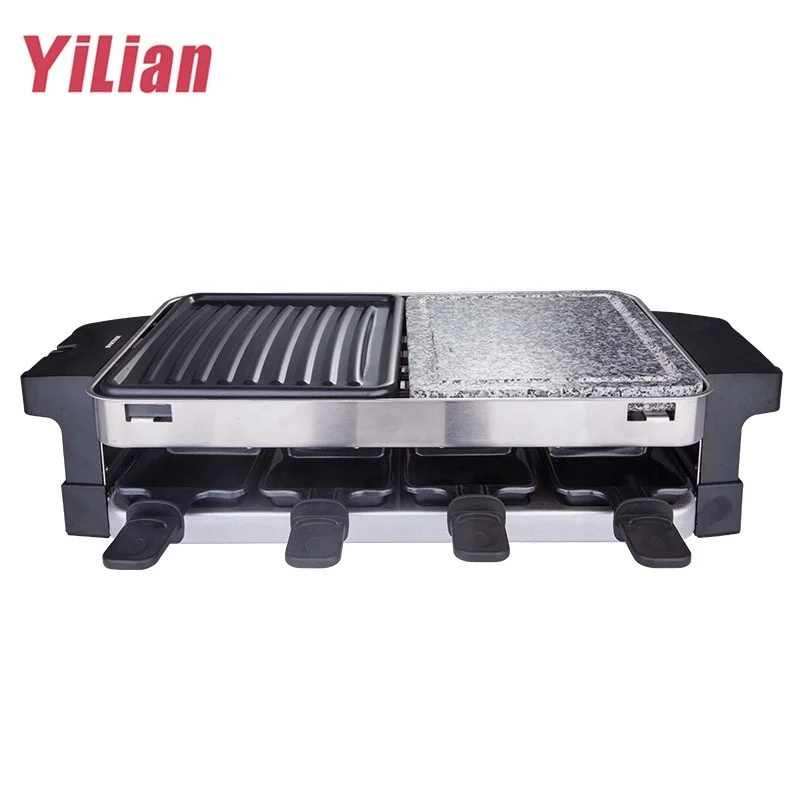 8 Mini Pans1500W Griddle with Non-Stick Coating electrico Grill Plate With Flat Parrilla Electrica