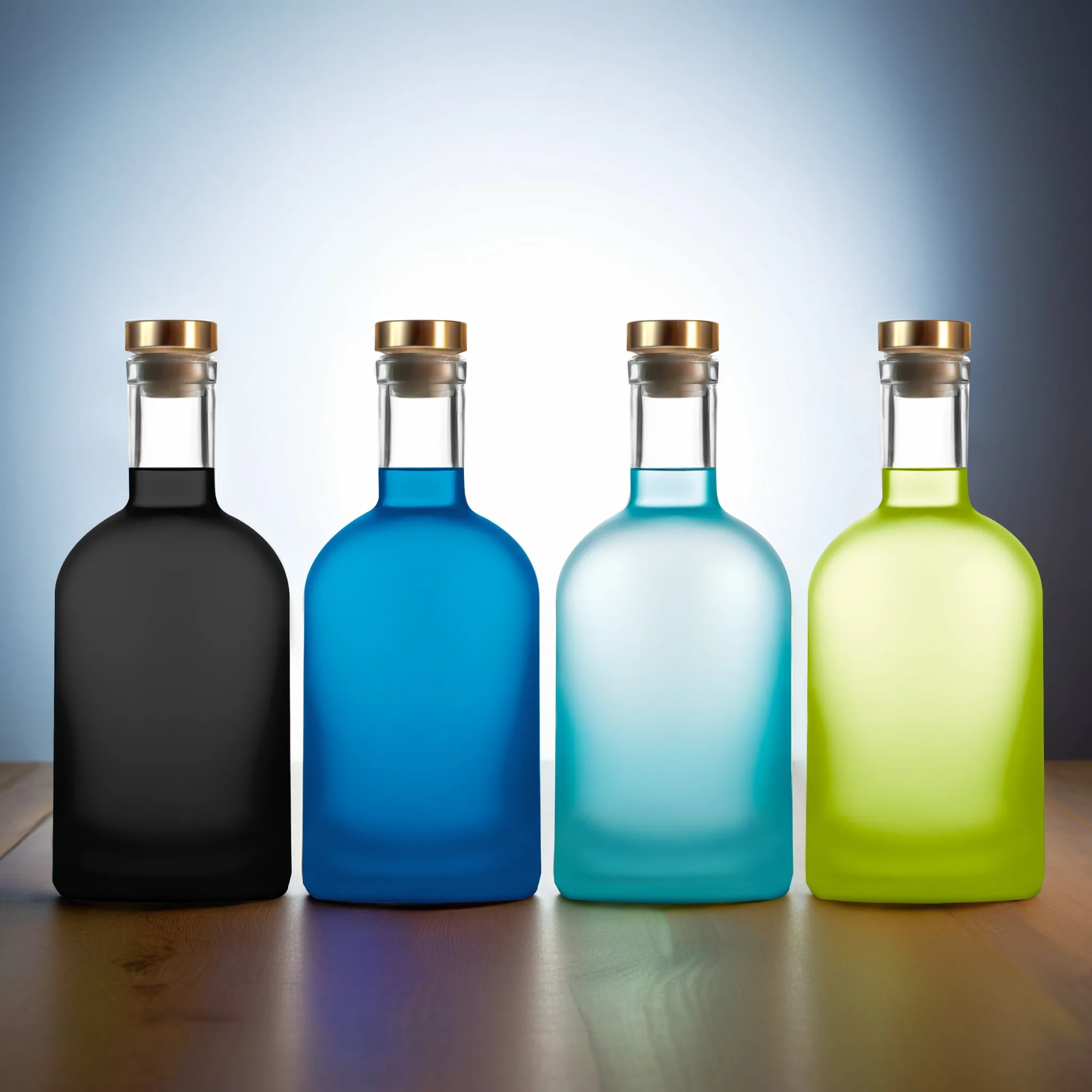 Wholesale spraying 75CL 70CL Glass Liquor Bottle Glass Brandy Gin Rum Spirits Tequila Vodka glass Bottle With Lid