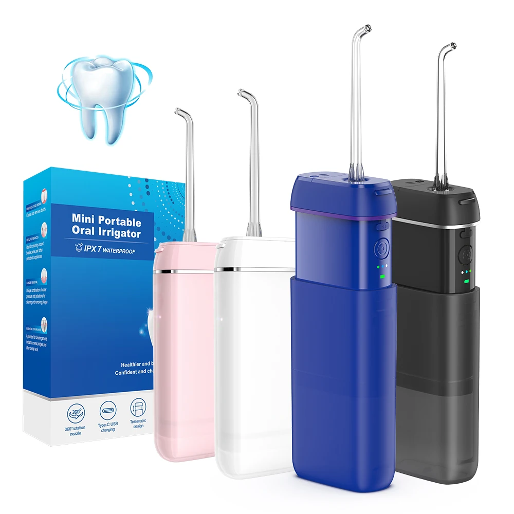 Factory Hot Sale Low Pressure Ipx7 Dental Jeter Irrigation Device Portable Water Jet Oral Irrigator Waterer Floss