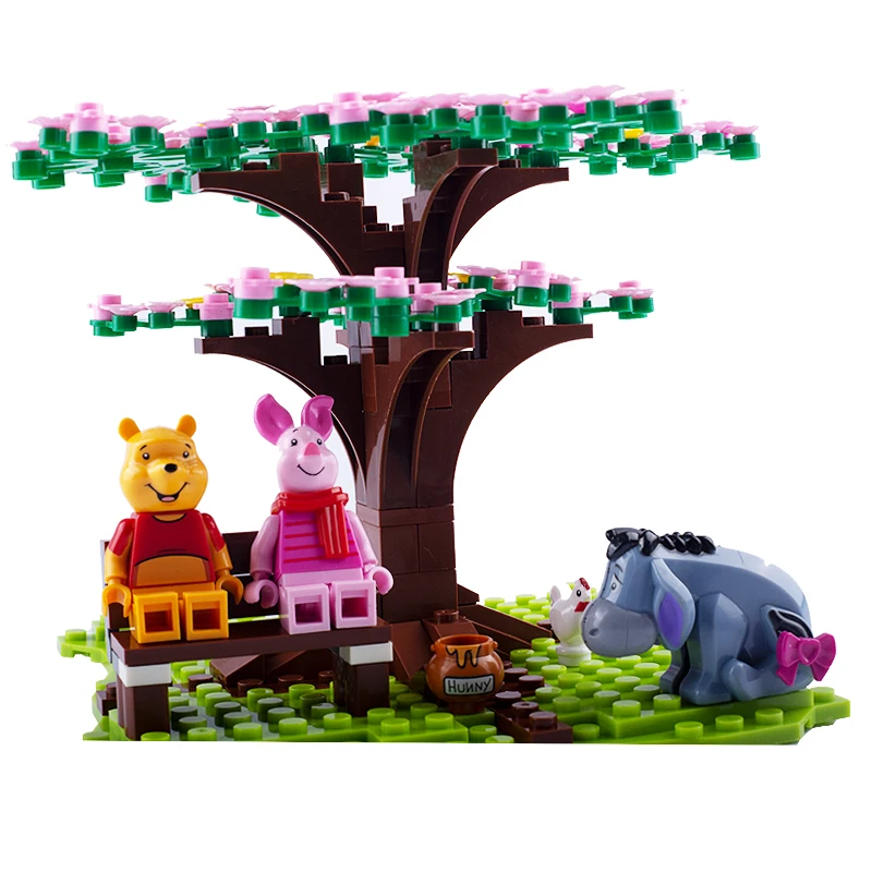 
MOC city cartoon animal mini figures Tigger Piggy compatible with legoinglys kids gift building blocks DIY toys 