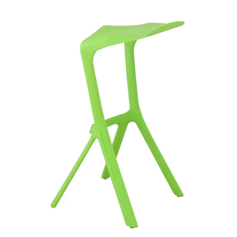 Miura Bar Furniture Modern Outdoor Stackable High Stool Club Mini Polypropylene Plastic Bar Chair