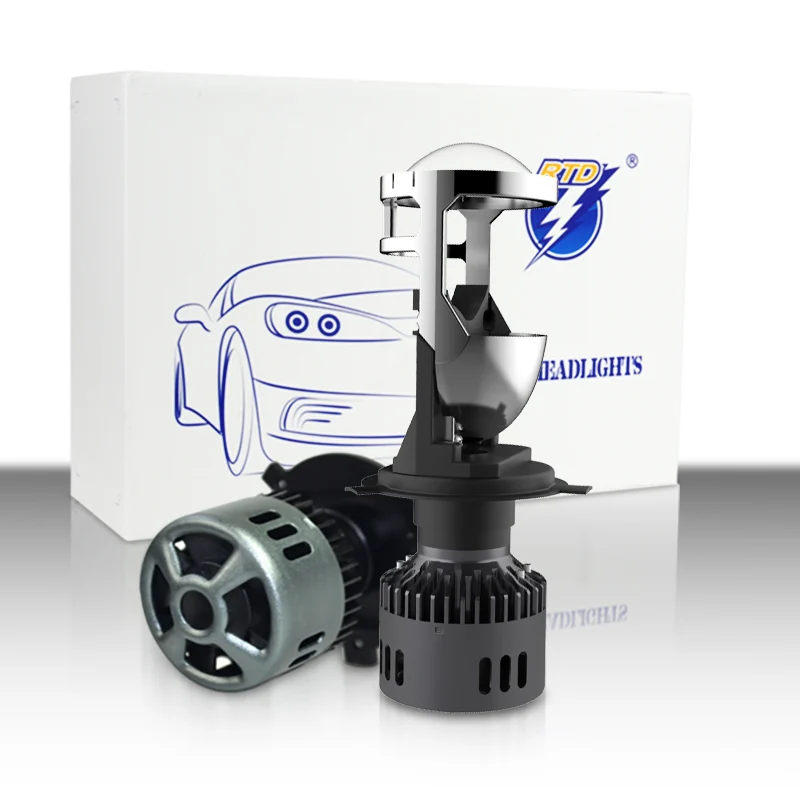 Fish-eye lens LED car headlight, far and near light one, motorcycle and car common use