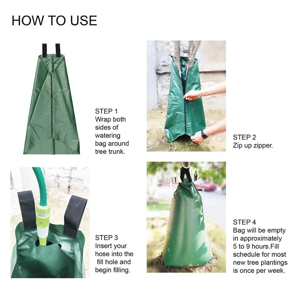 Tree-Watering Slow Release Drip Irrigation Bags Tree Irrigation Bag for Root Water System for Newly Planted Trees