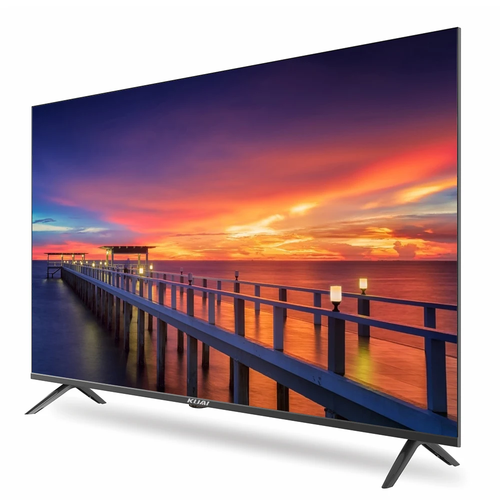 KUAI Factory Wholesale OEM 43 inch Flat Screen Android TV Television Smart LED TV Set 4K 2K HD Plasma TV