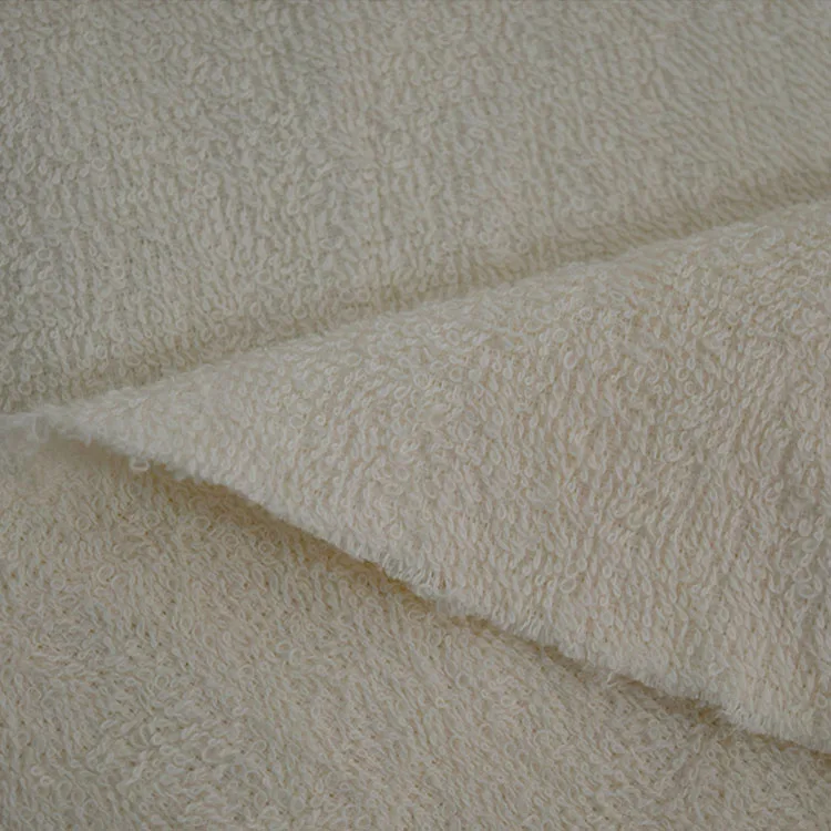 High Quality Woven Cotton Double Sided Terry Fabric Hotel Bath Towel Bathrobe Terry Towel Fabric