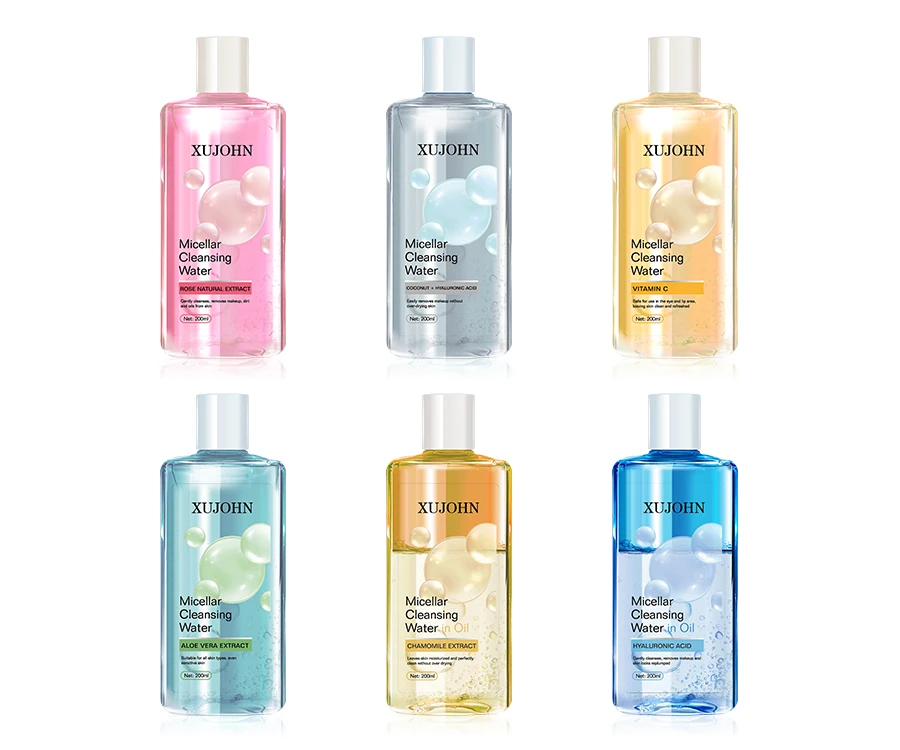 OEM Oil-water Separation Gentle Hyaluronic Acid Micellar Cleansing Water Hydrating Cleanses Makeup Remover