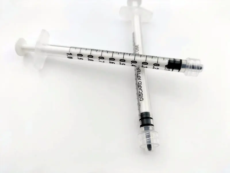 Disposable Syringe Medical Consumable 1ml Injection & Puncture Instrument CE Transparent EOS Clinic Consumables Office Products