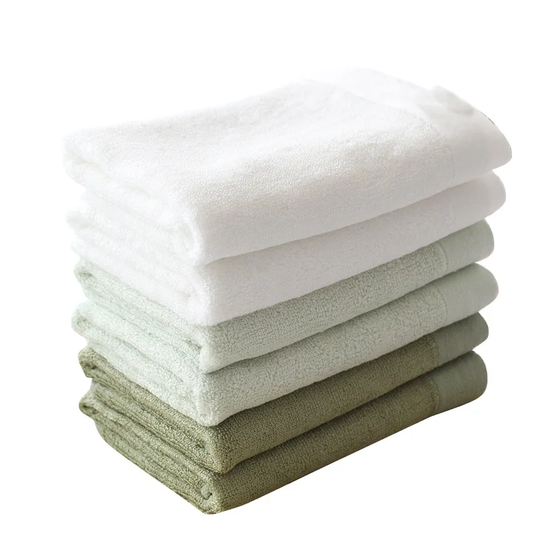 White 70% Bamboo Rayon 30% Cotton Soft  Hotel Towel