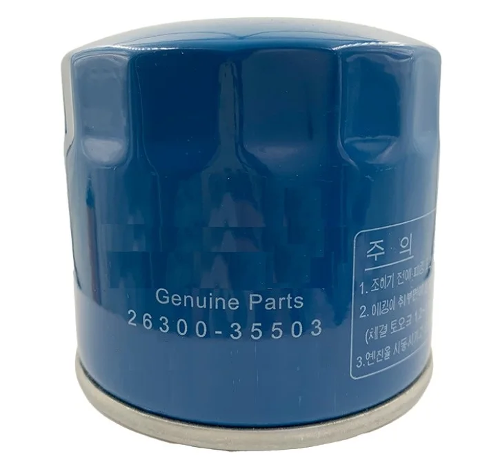 Oil filter for Korea car Solaris/Sonata/Stellar/Terracan/Trajet/Tucson/Veloster/XG/I20/I30/I40/IX20/IX35 OE 26300-35503