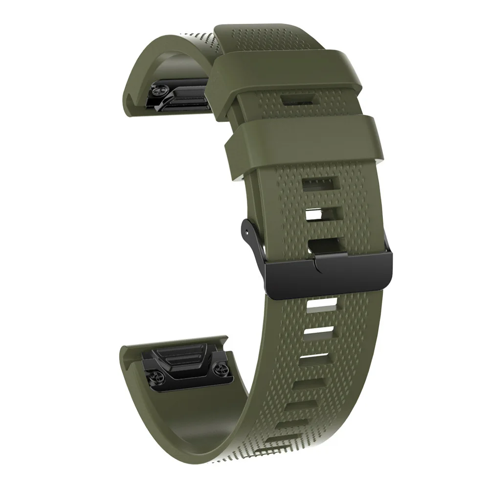 Браслет силиконовый для Garmin fenix 7x gps 64s 6x pro 20 мм 22 26