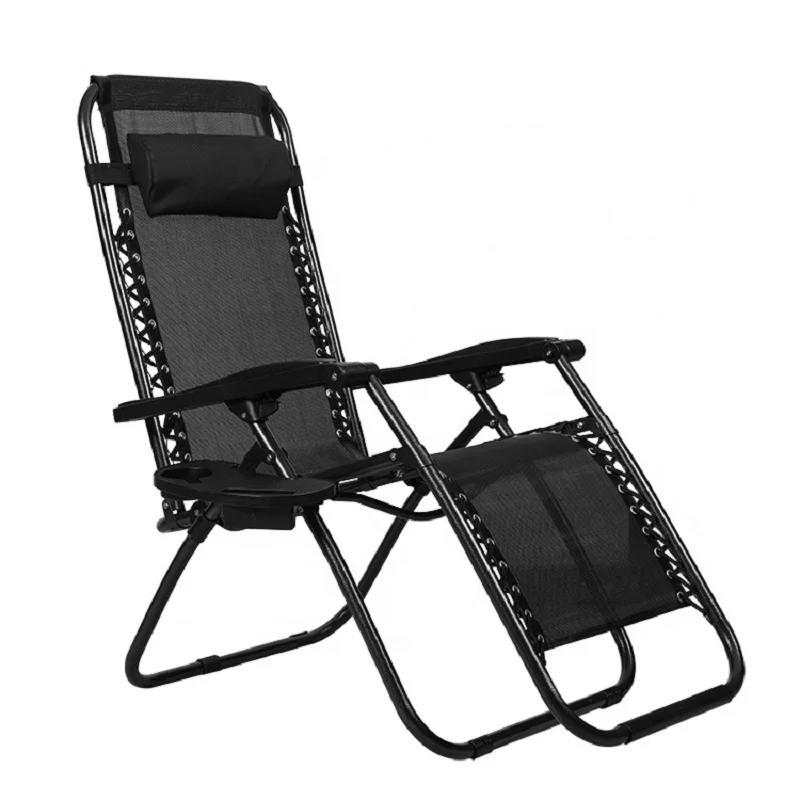 Portable Recliner Tube Classical Oxford Pattern Folding Camping Beach Chair Aviation Aluminum Factory Directly Hot Sale Folding