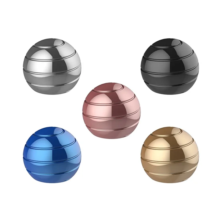 Fingertip Anti Stress Fidget Aluminum Alloy Kinetic Desktop Metal Desk Toy Illusion Fidget Spinner Ball For Kids Adult Gift
