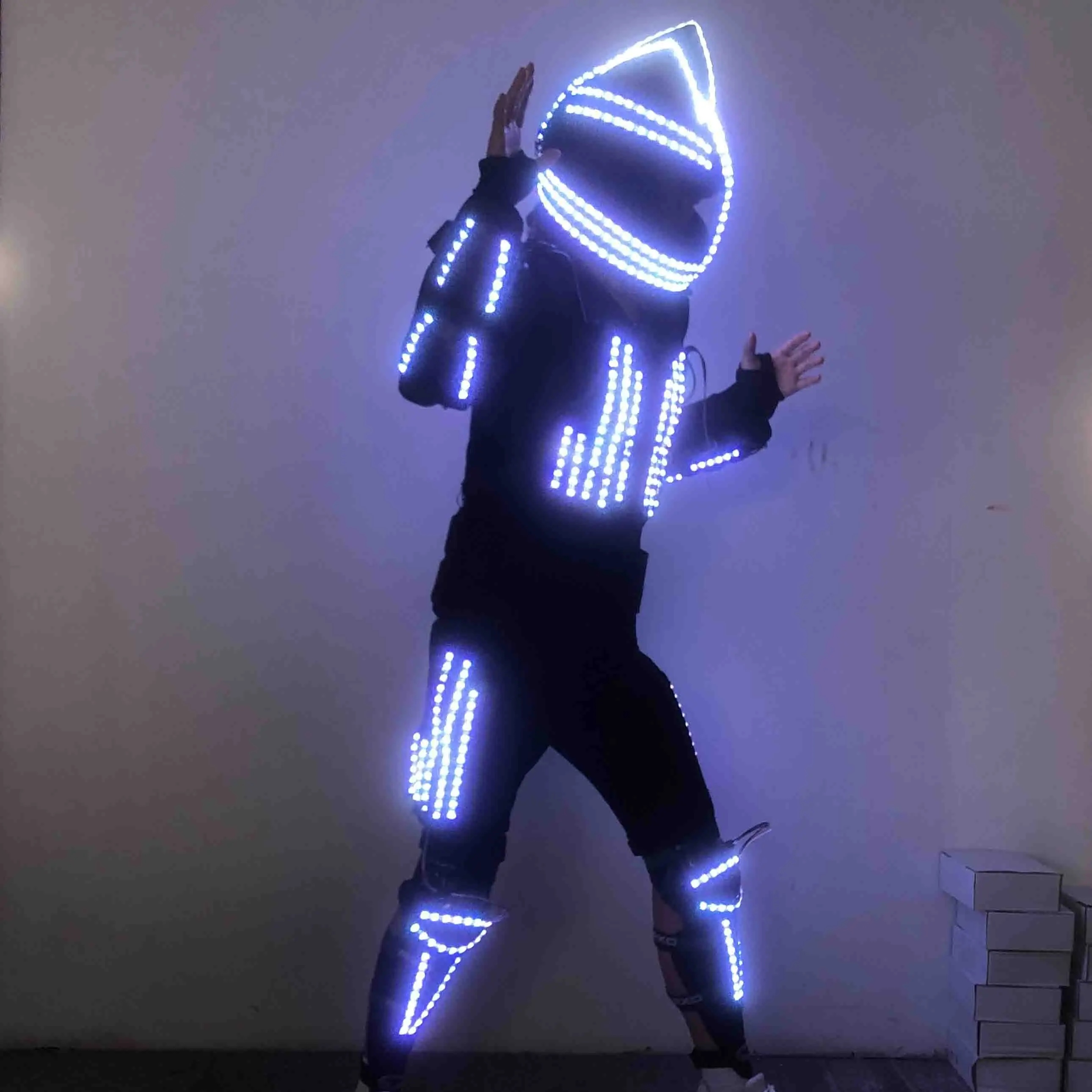 Night Club Party Performance Wear LED Dance Costume