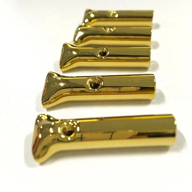 New style gold glass filter tips rolling paper tips custom glass smoke pipe