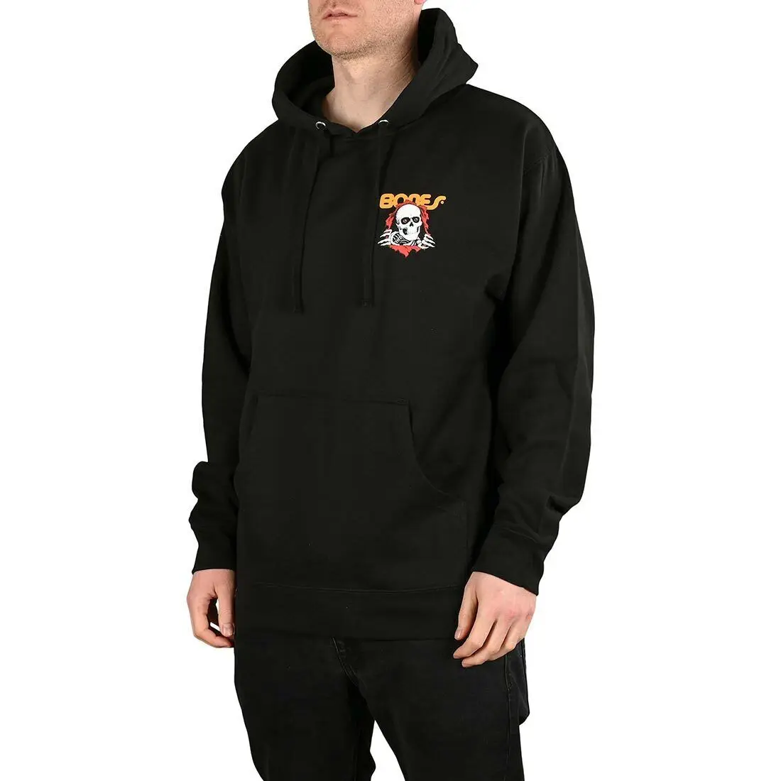 wholesale thick fleece winter hoodies for men printing Skeleton logo 100% cotton 320 gsm hoodies