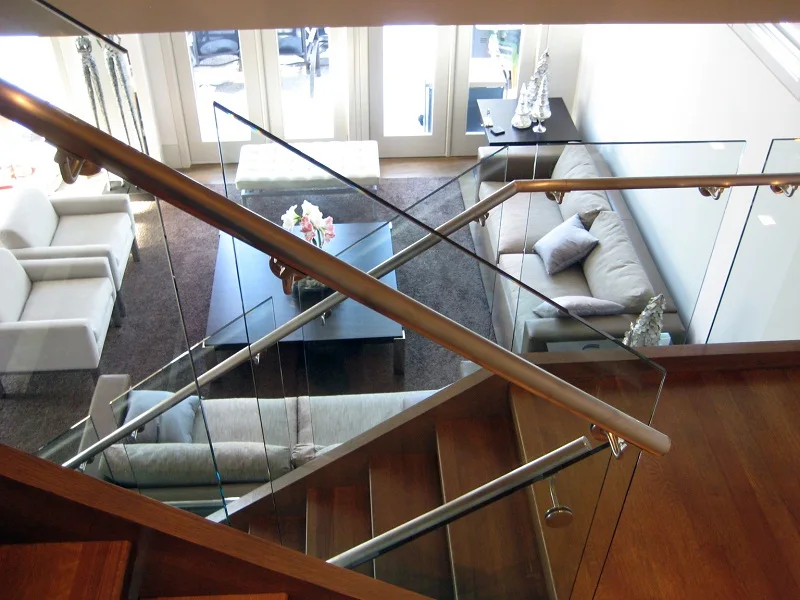 Column villa duplex loft fence platform bay window Balcony Guardrail Balustrade aluminum alloy Stair handrail railing