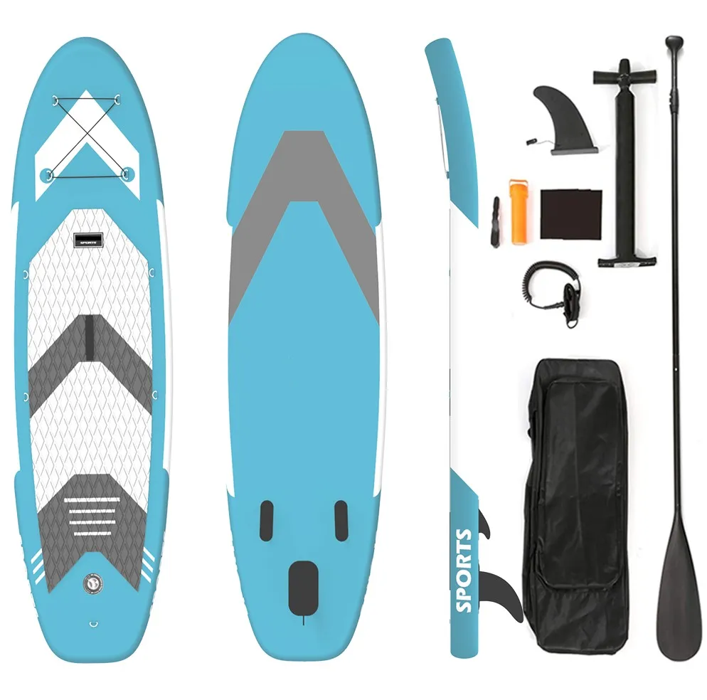 SUP Factory Paddling ISUP Stand Up Paddle Board with Aluminum Paddle and Backbacks