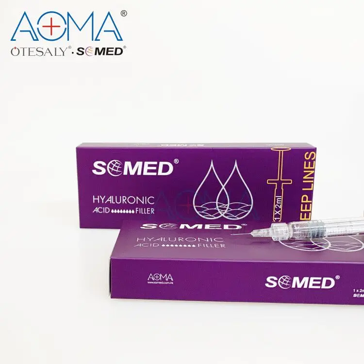 
Whosales SOMED 2ml Deep Anti Aging Collagen Cosmetic Dermal Filler HA Gel Injections for Facial Sculptra with HA Pen Syringe 