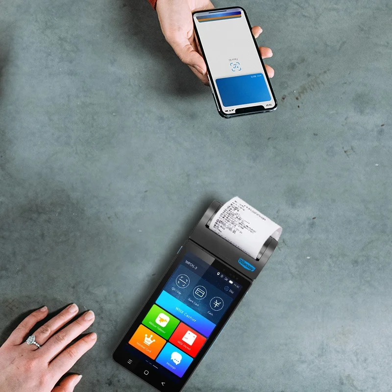 WISEASY P3 2 4G/5G wifi умный ручной pos для доставки продуктов высокое качество система android