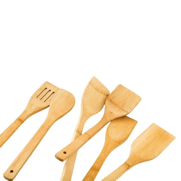 Fast Ship Healthy Custom Logo Non-stick Pan Kitchen Wood Cookware Set With Hanging Holes 6 pieces a set