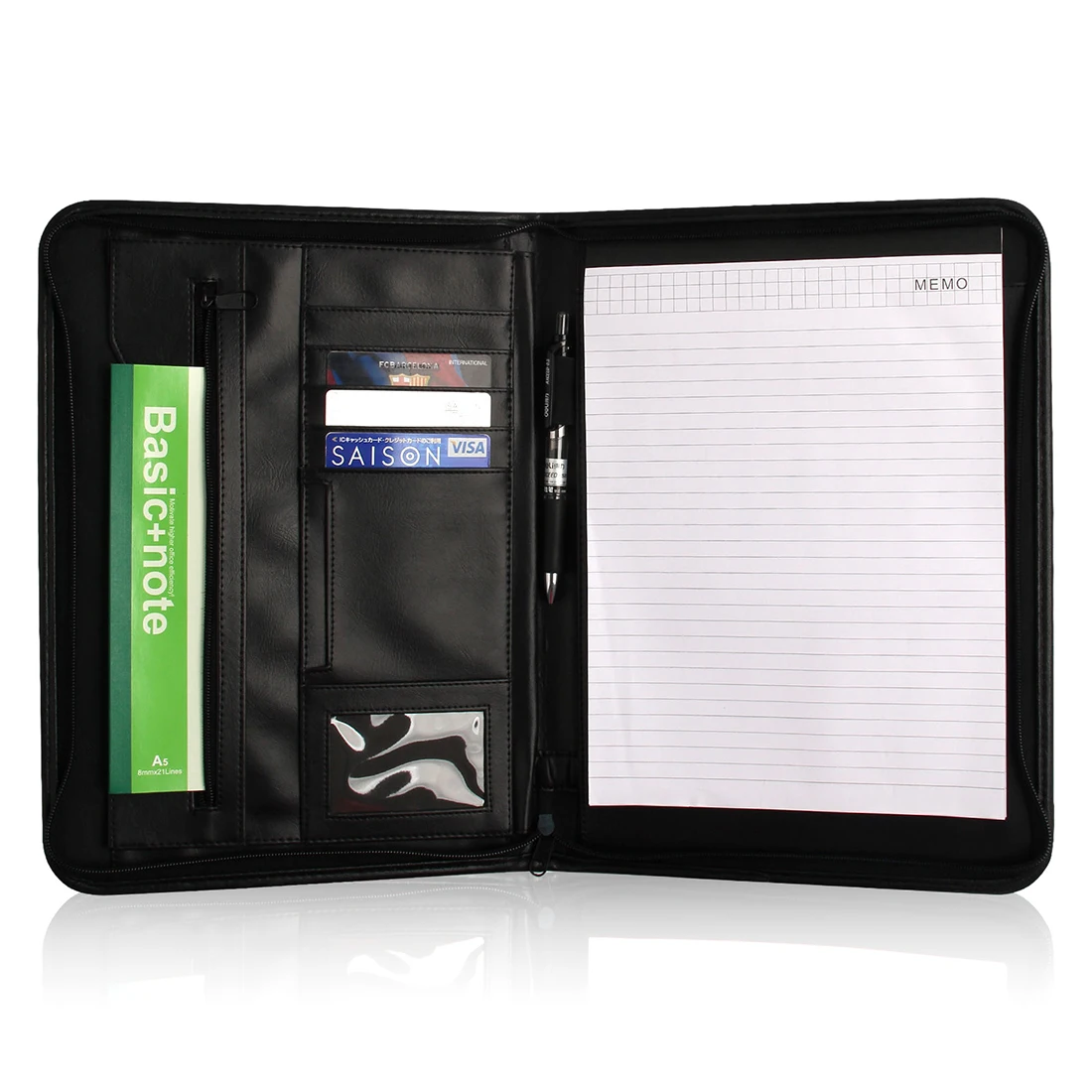 
Business Folder Manager Conference File Document Organization Layout Clip Signature Agreement 