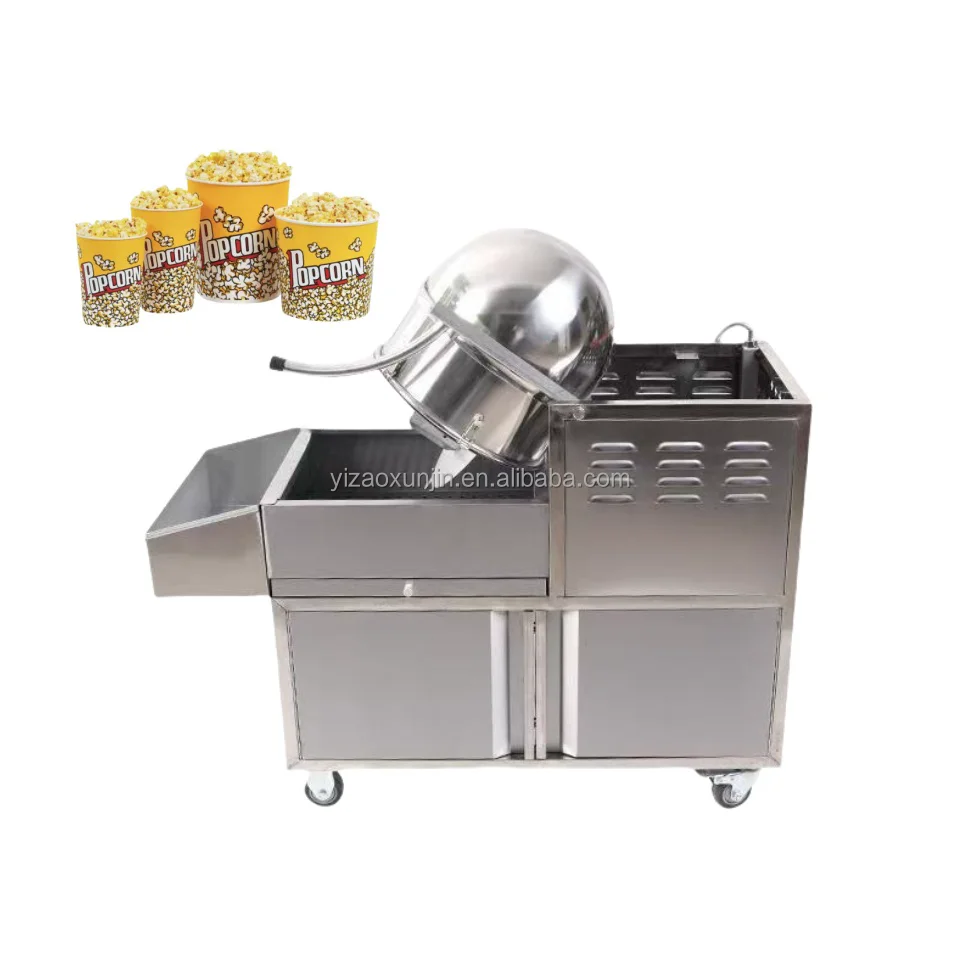 Low price sale of gas popcorn machine fully automatic and fast corn popcorn machine