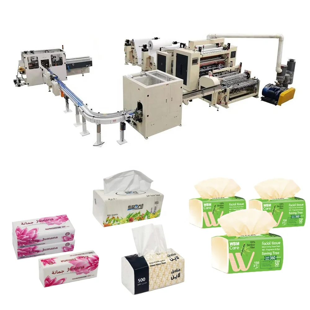 6 or 7 lines Good Quality Good Price Automatic Soft Facial Tissue Production Line