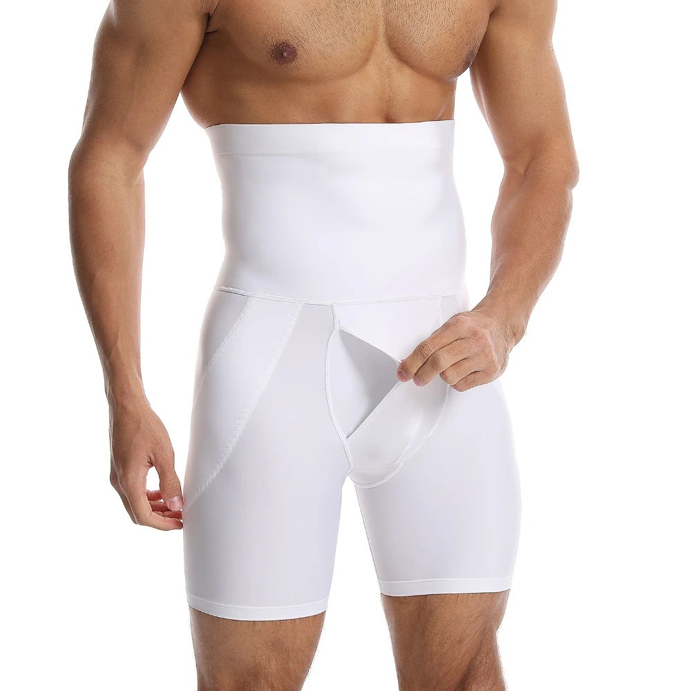 Customize Girdle for Men Super High Waist Compression Pants Tummy Control Waist Cincher Underwear