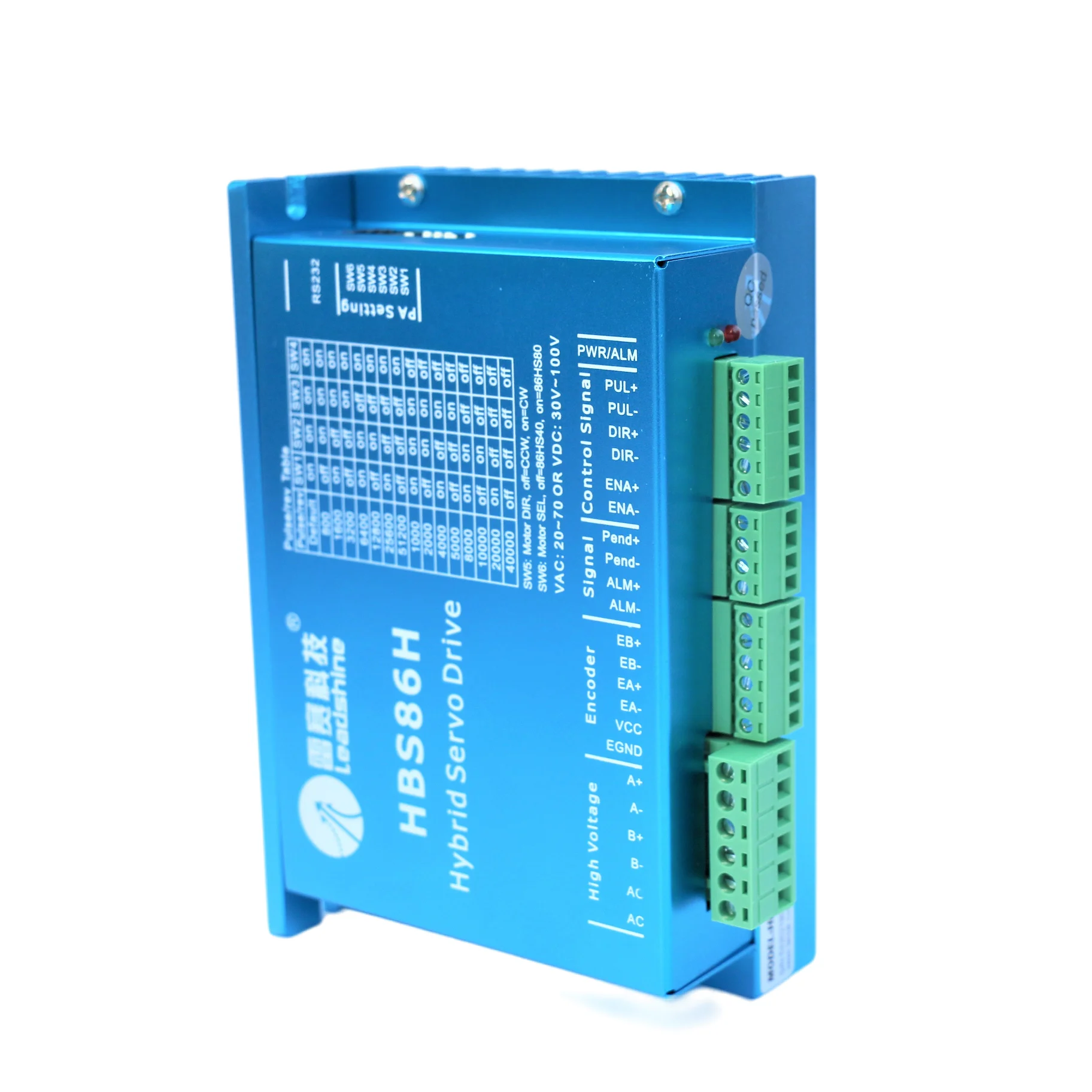 High quality closed-loop hybrid servo driver HBS86H