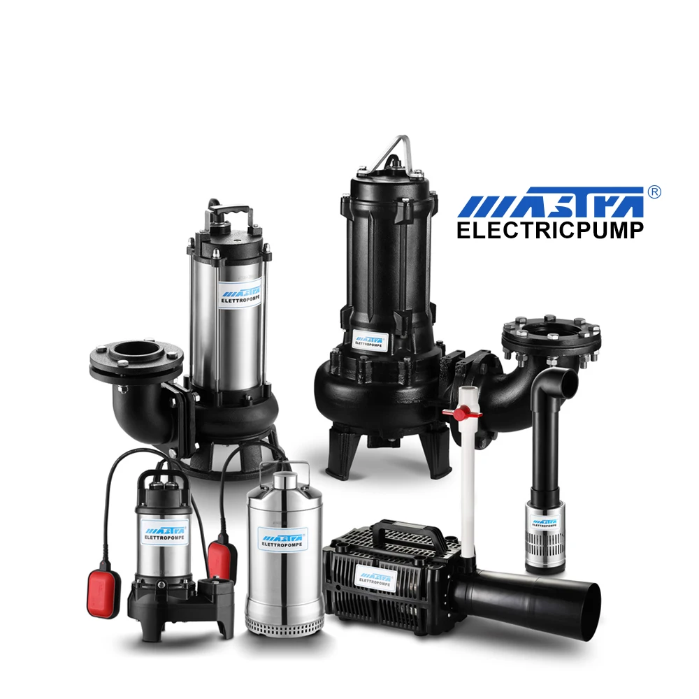 MASTRA stainless steel sewage cutter centrifugal deep well pumps solar submersible sewage water pump