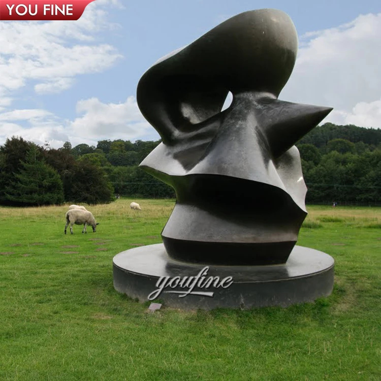 Современная Большая художественная садовая медная статуя Генри Мура абстрактная памятная бронзовая скульптура для