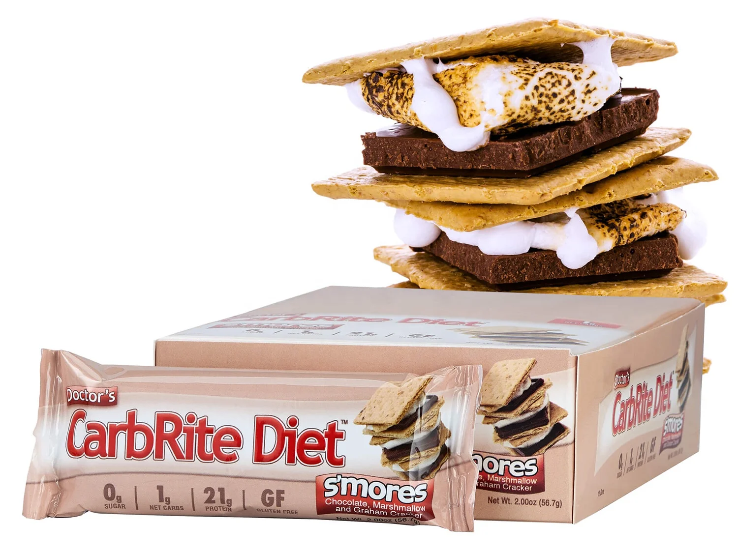 
CarbRite Diet Low Carb Sugar Free High Protein Delicious Nutrition Bars 