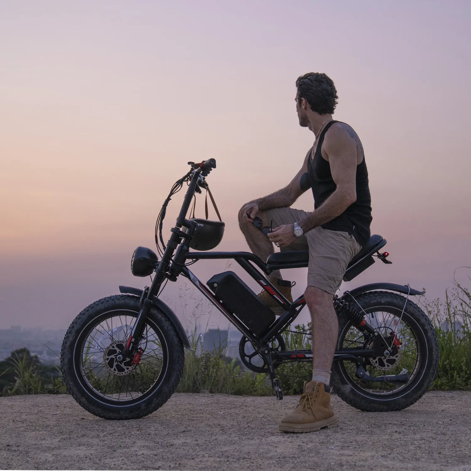 The EU warehouse straight fat bicycle 48V battery can ride 60 kilometers bicicleta electrica bike