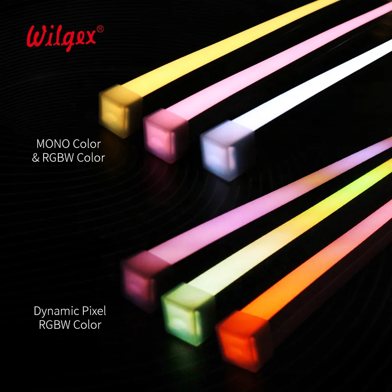 Lighting Silicone 20x20mm RGB 5050 PWM DMX LED Neon Flex Strips Garden Lights Sign Led Neon Flex