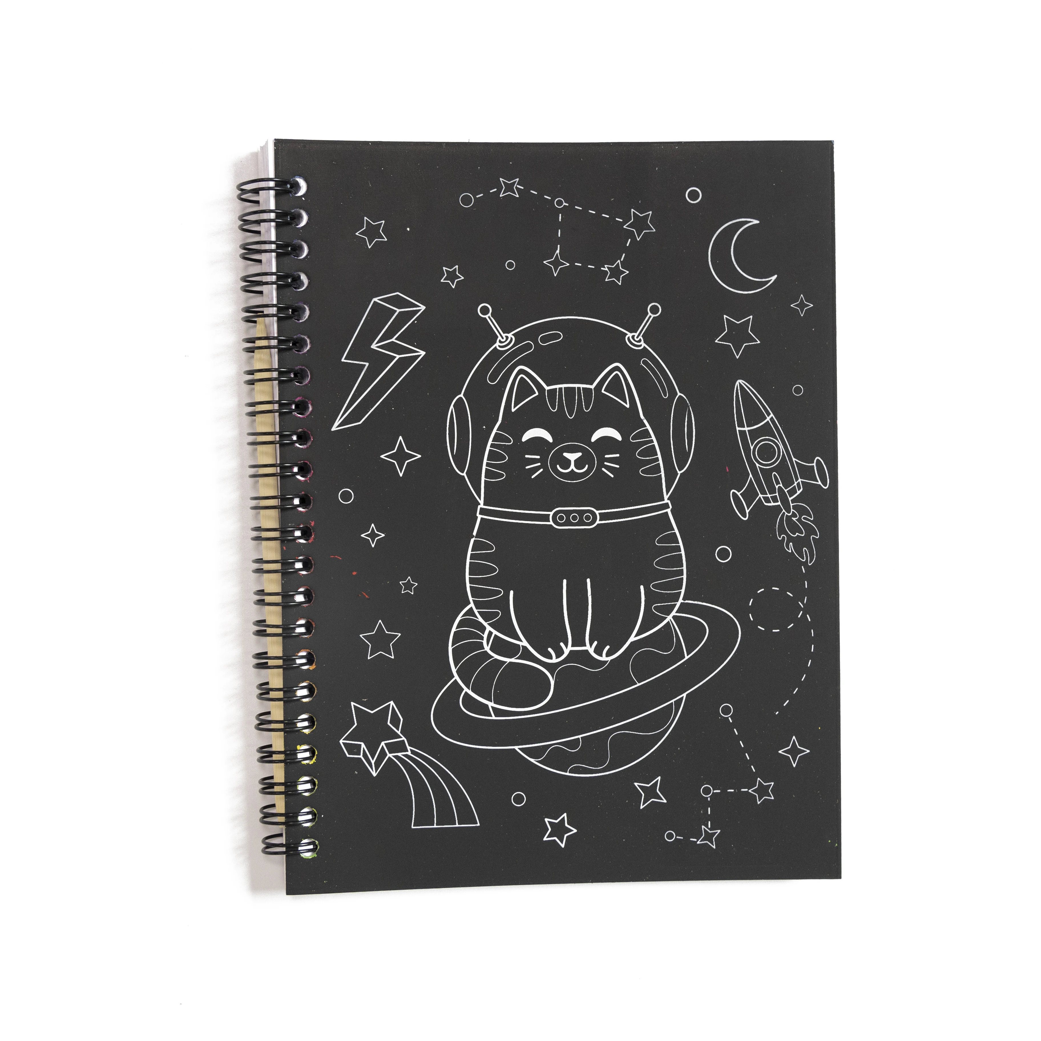 Scratch Art Paper Large Black Magic Rainbow Painting Boards Colorful Notebook with Wooden Stylus Pen Scratch Book