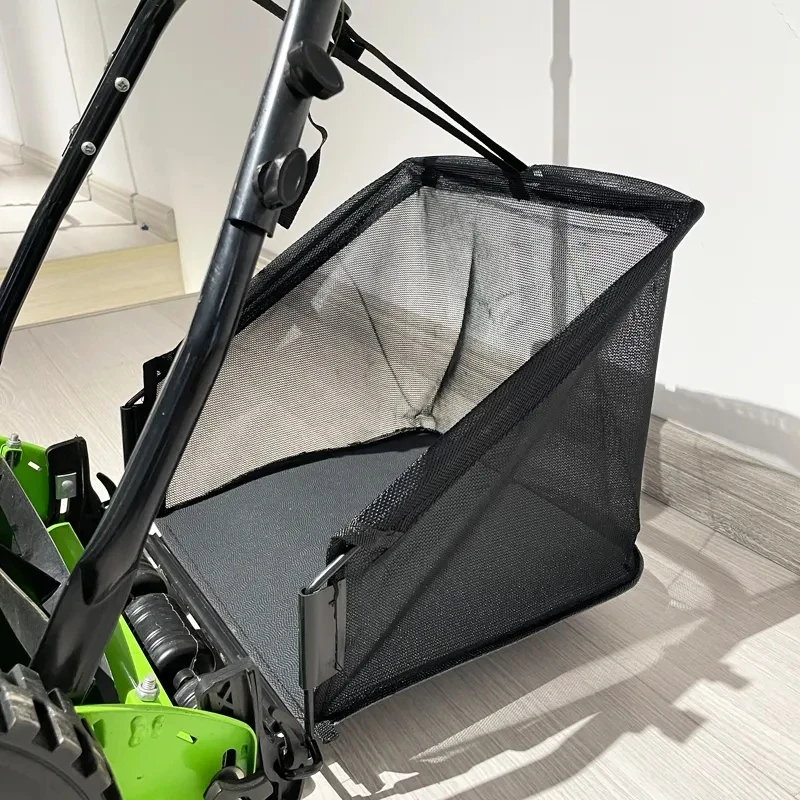 Good Iron Reinforced Grass Eater 2 Wheel Manual Push Sod Mower 16 Inch 40cm Cutting  Width Big Spiders Steel Big Bags Mow