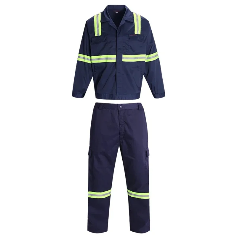 Custom Construction Tape Labor Waterproof Muti Pockets Jacket Jumpsuit Suit Outdoor Weld Protective Factory Refle