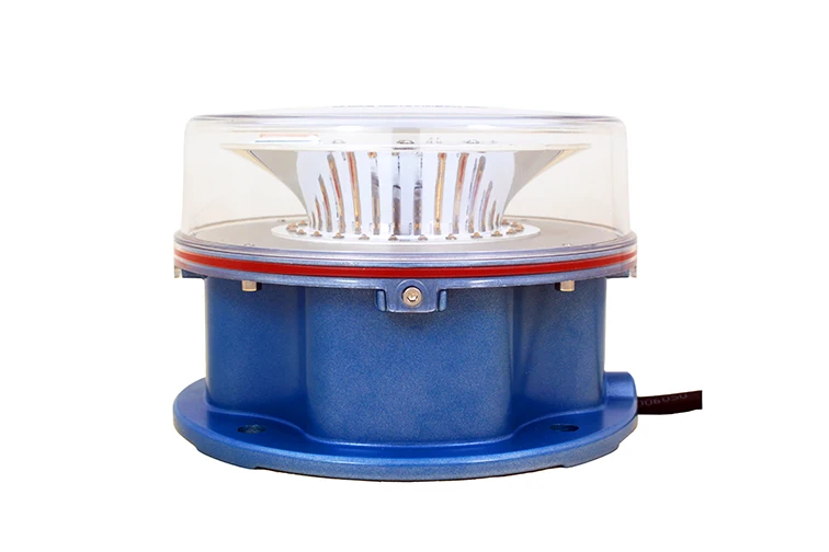 Red flashing with light intensity 2000cd LED medium intensity aircraft beacon light to tower blocks tower cranes bridge chimney