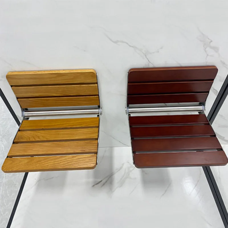 Wall Mounted Wooden Folding Shower Seat