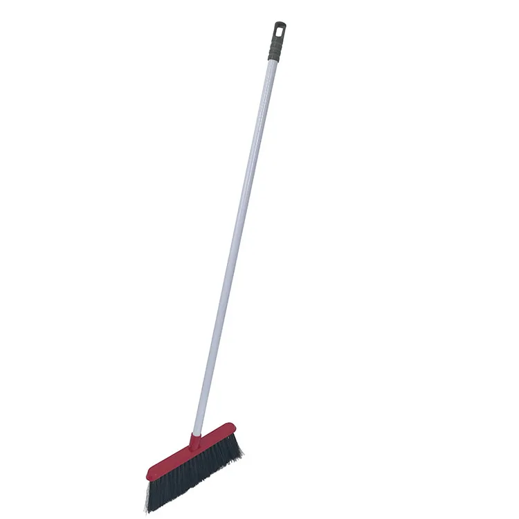 Indoor use long handle dustpan and broom cleaning brush set