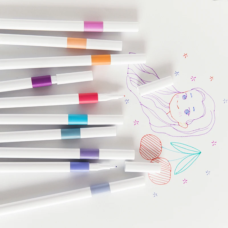 With Fineliner Fibre Tip 0.4 Fine Point - Sketch Drawing Marker