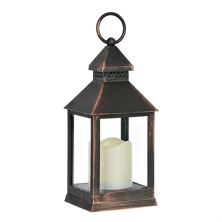 
Iron color wholesale LED candle lantern decoration 