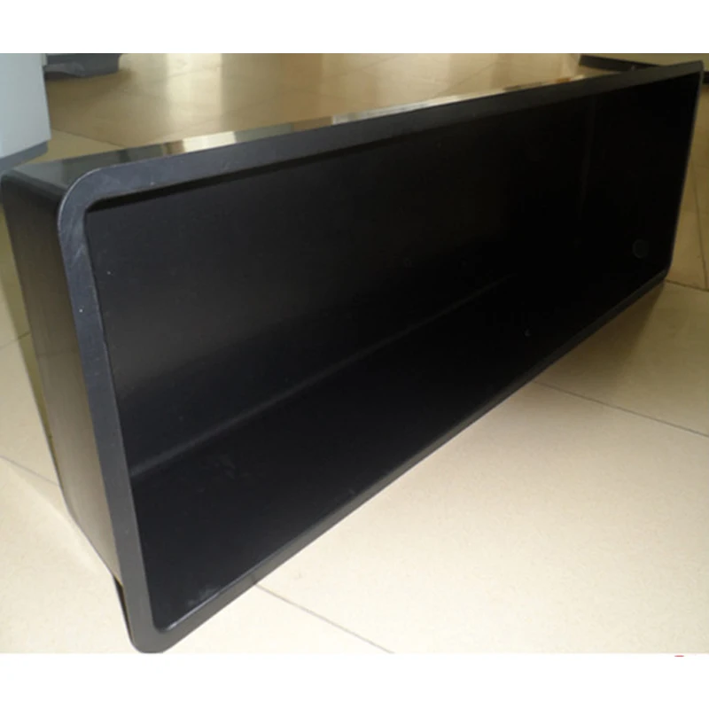 OEM PS Vacuum Forming Plastic Black Rectangle Planting Seed Nursery Hydroponics Tray Water Seeding Breeding Basin Container