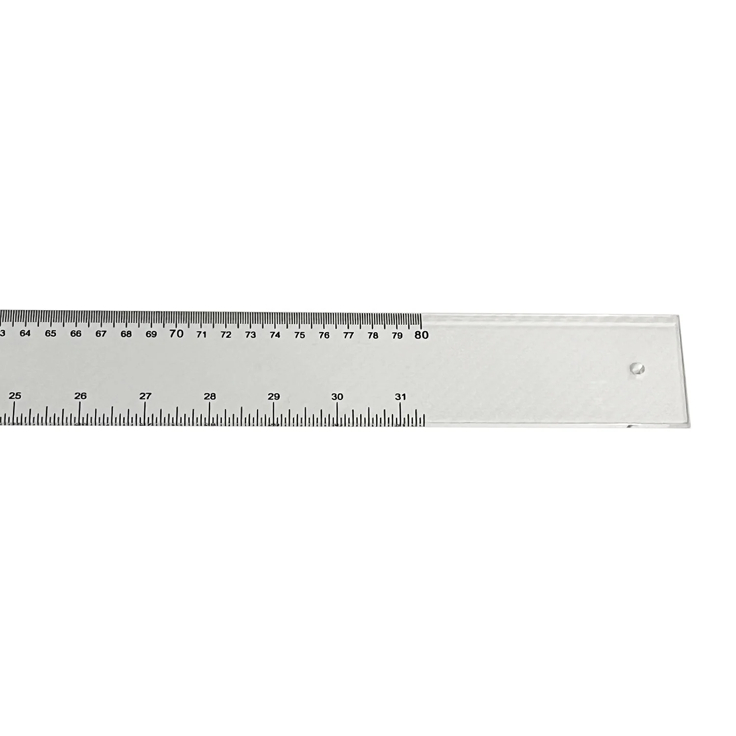 China factory cheap good quality 80cm custom t-square ruler measuring clear ruler plastic long ruler for school